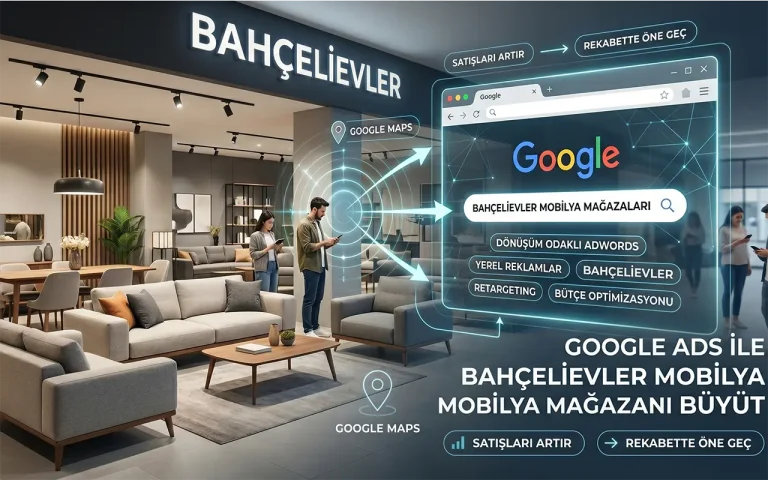 Bahçelievler mobilya mağazası Google Ads yönetimi