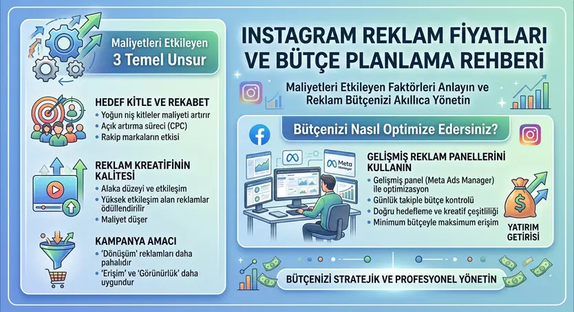 Instagram reklam fiyatları ve bütçe yönetimi