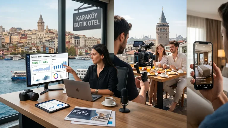 Karaköy butik otel dijital pazarlama ve profesyonel çekim