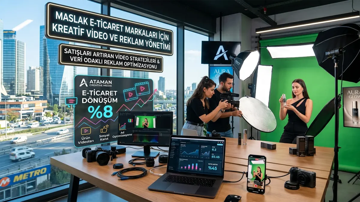 Maslak e-ticaret reklam yönetimi ve ürün çekimi