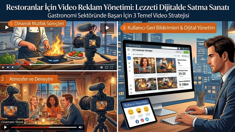 Restoran video reklam yönetimi ve mutfak çekimi